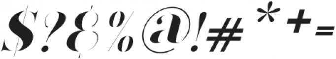 Kingsley-Italic otf (400) Font OTHER CHARS