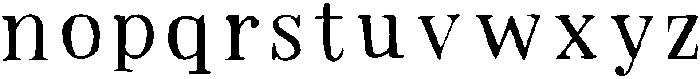 Kingston Regular otf (400) Font LOWERCASE
