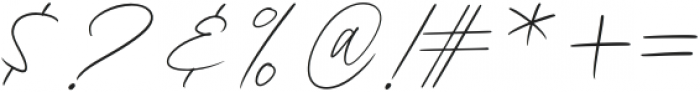 Kingston Signature otf (400) Font OTHER CHARS