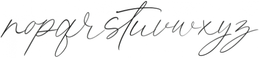 Kingston Signature otf (400) Font LOWERCASE