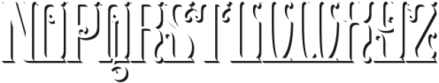 Kingstone Extrude otf (400) Font LOWERCASE
