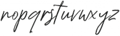 Kingstoner Signature Alt Regular otf (400) Font LOWERCASE
