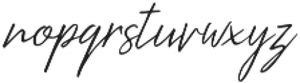 Kingstoner signature Regular otf (400) Font LOWERCASE