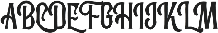 Kingstown parlour Regular otf (400) Font UPPERCASE