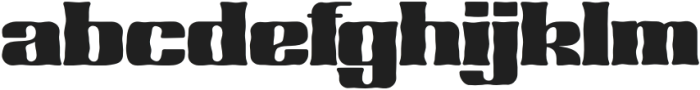 Kingtos ReblackBrush Regular otf (900) Font LOWERCASE