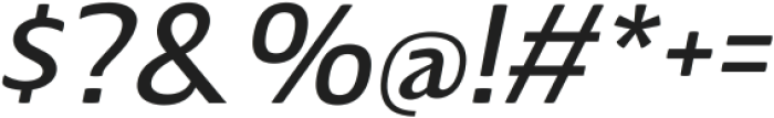 Kinoble Medium Italic ttf (500) Font OTHER CHARS
