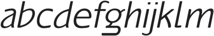 Kinoble Regular Italic ttf (400) Font LOWERCASE