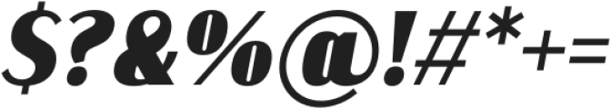 Kinsley ExtraBold Italic otf (700) Font OTHER CHARS