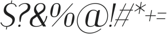 Kinsley Thin Italic otf (100) Font OTHER CHARS