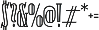 Kiosco Condensed otf (400) Font OTHER CHARS