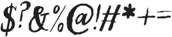 Kipling Italic otf (400) Font OTHER CHARS