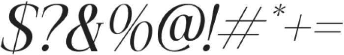 Kiprhany Italic otf (400) Font OTHER CHARS