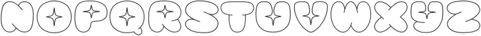 KiraKira Outline otf (400) Font UPPERCASE