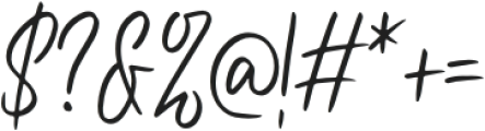 Kiraina Signature otf (400) Font OTHER CHARS