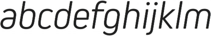 Kiro Light Italic otf (300) Font LOWERCASE