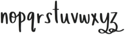 Kirsteny Regular otf (400) Font LOWERCASE