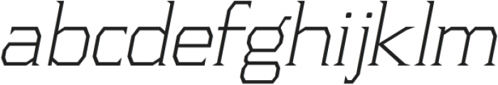 Kirsty UltraLight Italic otf (300) Font LOWERCASE
