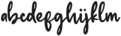 Kisteigh Regular otf (400) Font LOWERCASE