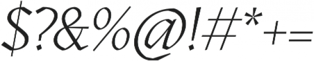 Kitsch Light Italic otf (300) Font OTHER CHARS