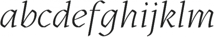 Kitsch Light Italic otf (300) Font LOWERCASE