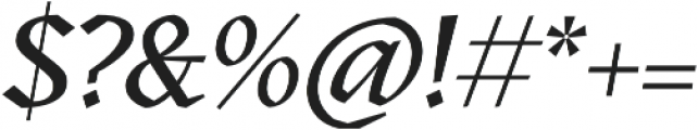Kitsch Medium Italic otf (500) Font OTHER CHARS