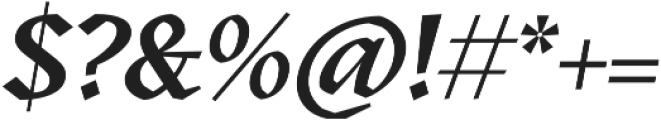 Kitsch Semibold Italic otf (600) Font OTHER CHARS