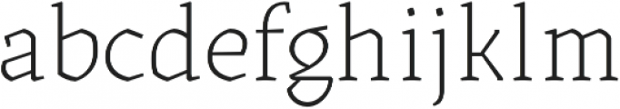 Kitsch Text Extralight otf (200) Font LOWERCASE