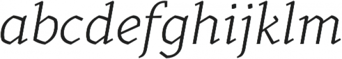 Kitsch Text Light Italic otf (300) Font LOWERCASE