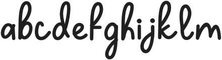 Kitten Cutes Regular otf (400) Font LOWERCASE