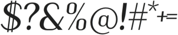Kiyana Display Regular Oblique otf (400) Font OTHER CHARS