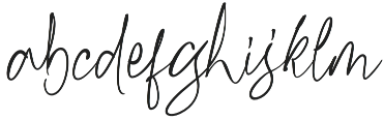 Kiysoom Signature Regular otf (400) Font LOWERCASE
