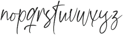 Kiysoom Signature Regular otf (400) Font LOWERCASE