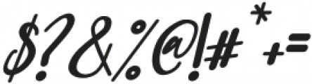 kimberlly lovely Italic otf (400) Font OTHER CHARS