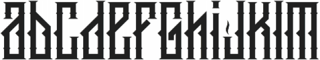 king armored Regular ttf (400) Font LOWERCASE