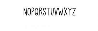 KiddoHandwriting-Medium.ttf Font LOWERCASE