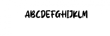 Kidsglow.otf Font UPPERCASE