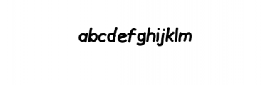 Kidy Font LOWERCASE