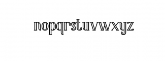 King Lounpera Outline.otf Font LOWERCASE