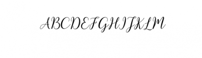 kissita script.otf Font UPPERCASE