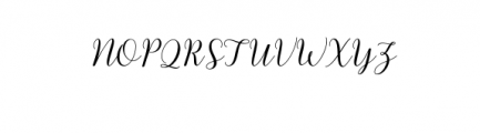 kissita script.otf Font UPPERCASE