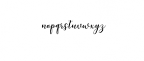 kissita script.otf Font LOWERCASE