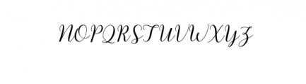 kissita script.ttf Font UPPERCASE