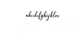 kissita script.ttf Font LOWERCASE