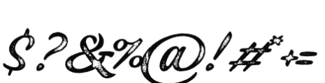 Kiosk Script Print Font OTHER CHARS