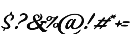 Kiosk Script Font OTHER CHARS