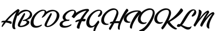 Kiosk Script Font UPPERCASE