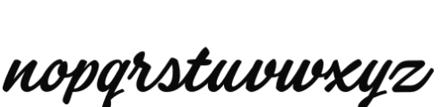 Kiosk Script Font LOWERCASE