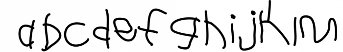 Kid-ergarten a Kid Made Font Font LOWERCASE