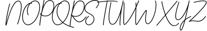 Kinantey - Monoline Signature Font Font UPPERCASE
