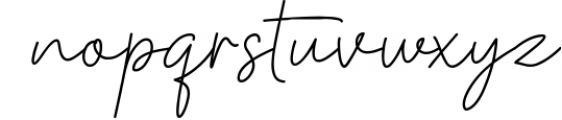 Kinantey - Monoline Signature Font Font LOWERCASE